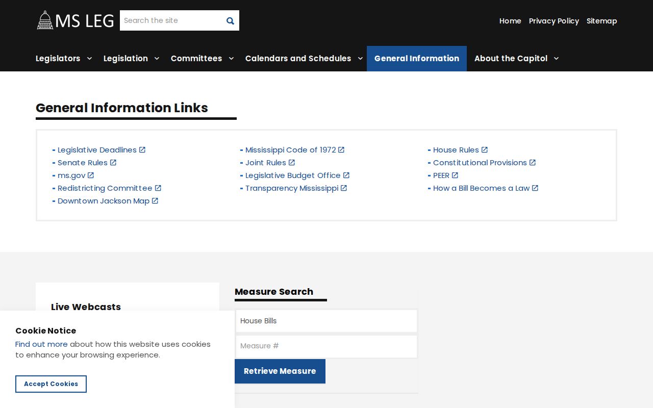 Jefferson County court records Mississippi Legislature official code access page
