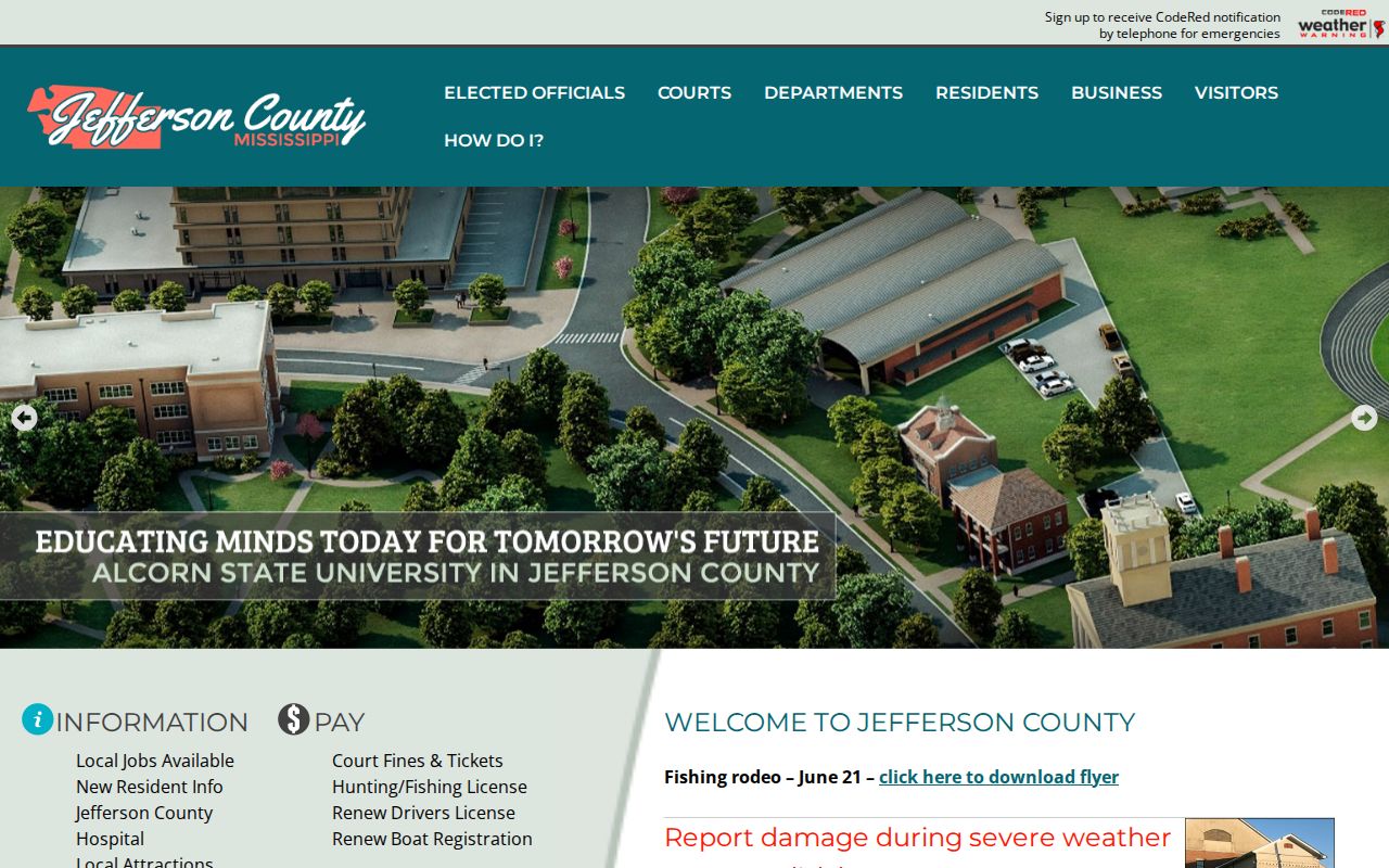 Jefferson County traffic court docket official county access page