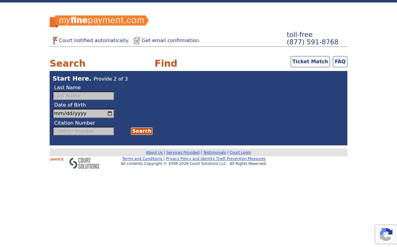 Jefferson County traffic court county-linked fine payment vendor